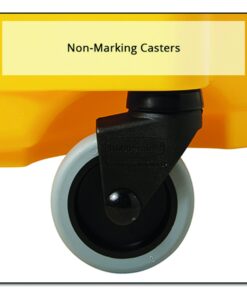 Rubbermaid Commercial Products WaveBrake 35 Qt. Side-Press Mop Bucket and Wringer Combo on Wheels, Yellow, for Professional/Industrial/Business Heavy-Duty Floor Cleaning/Mopping 45 71HlgbOtUlL