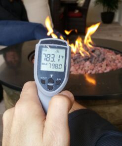 Etekcity Digital Thermometers Non-contact-58°F ~1022°F (-50°C ~ 550°C) ith Adjustable Emissivity & Max Measure for Meat Refrigerator Pool Oven, Blue 86 71Hm99r9UL