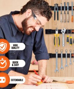 12" Magnetic Tool Holder Strip - A Tool Magnet Bar for Garage Organization, Shop Organization, and Workbench Accessories - Best Gift for Men - Easy To Install in Workshop - Mounting Screws Included. 4 23 71HmN7X1R9L