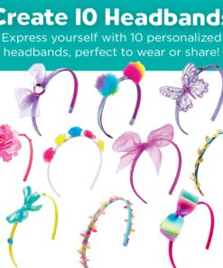 Creativity for Kids Fashion Headband Making Kit - Makes 10 DIY Headbands, Arts and Craft Kits for Ages 5-7+, Kids Activities, Birthday Gifts for Girls Fashion Headbands 20 71HnHldZ7sL
