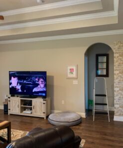 RoomMates RMK9037WP Light Brown Stuccoed Brick Peel and Stick Wallpaper Brown and Grey 54 71HnXfPjtQL