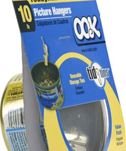 OOK 50606 ReadyNail Picture Hangers, Reusable Art Hooks, Brass, 10lbs (30 Set) 30 set, 10lb 12 71Ho51QtY3L