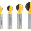 YONICO Groove Ball End Router Bit Set 4 Bit 1/2-Inch Shank 14471 4 Bit Set - 1/2" Shank