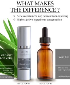 Kleem Organics Pure Vitamin C Serum for Face with Hyaluronic Acid & Vitamin E - Anti Aging Vitamin C Face Serum for Women to Boost Collagen, Reduce Wrinkle, Acne, Dark Spot & Sun Damage - Vit C Serum 1 Fl Oz (Pack of 1) 26 71HoiTstbyL