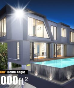 Alternative view of STASUN LED Flood Light Outdoor, 90W 8100lm Outdoor Lighting with 330° Lighting Angle, 5000K, 3 Adjustable Heads, IP66 Waterproof LED Exterior Security Area Lights for Yard, Street, Parking Lot Daylight White