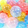 PowerTRC Non-Toxic 100" Phthalates Free Crush Proof Pit Balls 2.5" ~ 6.5cm Non-Recycled Quality Clear 10 Colors Play Balls