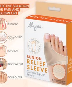 Bunion Corrector for Women & Men - Bunion Pads Relief Orthopedic Sock Cushion Sleeve Splint Gel Protector Support Brace w/ Non-Slip Grip - Bunion Remover Toe Guard - Fix Hallux Valgus Med. 2 Pcs Medium (2 Count) 23 71HqUz5qFwL