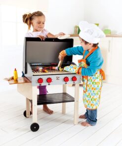 Award Winning Hape Gourmet Grill and Shish Kabob Wooden Play Kitchen Multi, L: 27.6, W: 15, H: 24.8 inch 17 71HqXYVfSL