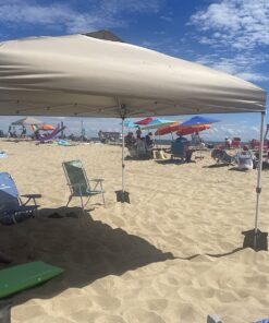 ABCCANOPY Canopy Weights 112 LBS Gazebo Tent Sand Bags,4pcs-Pack (Black) Medium Black 31 71Hru1IUSxL