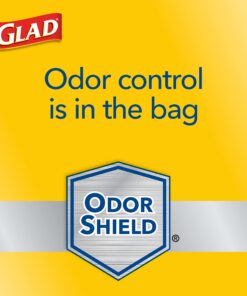 Glad Tall Kitchen Protection Series Drawstring Trash Bags -13 Gallon Grey Trash Bag - 90 Count 90 Count (Pack of 1) 36 71Hs14QNKvL