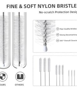 Hiware Drinking Straw Cleaner Brush Kit - (3-Size) 9-Piece Extra Long Pipe Cleaners, Straw Cleaning Brush For Tumbler, Sippy Cup, Bottle and Tube 27 71HsAq8vxIL