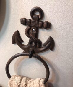 Pit Bull Nautical Anchor Rope Towel Rack 4" 31 71HtFvrgvnL