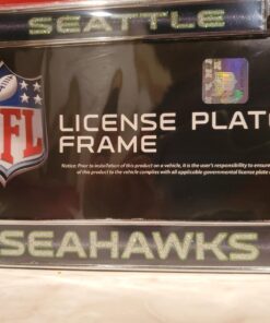 Rico Industries Seattle Seahawks Bling Chrome License Plate Frame with Glitter Accent 6 x 12.25-inches #1 Mom 35 71HtSURPHML