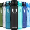 Super Sparrow Water Bottle - 12 oz/17 oz/25 oz/32 oz - BPA Free Tritan Water Bottles - One Touch Opening - Leak-proof Plastic Bottle - Kids Water Bottle for Office, Gym, Outdoor, Sports 25 Oz Black