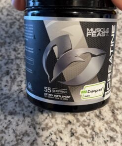 Muscle Feast Creapure Creatine Monohydrate Powder for Muscle Growth Nutritional_Supplement, Vegan Keto Friendly Gluten-Free Easy to Mix, Unflavored, 300g, 55.0 Servings (Pack of 1) 10.58 Ounce 31 71HuGpIIzAL