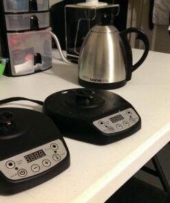 Bonavita 1L Digital Variable Temperature Gooseneck Electric Kettle for Coffee Brew and Tea Precise Pour Control, 6 Preset Temps, Café or Home Use, 1000 Watt, Stainless Steel Brushed Stainless Steel 41 71Hud0AnetL