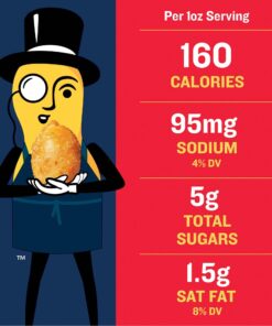 PLANTERS Salted Caramel Peanuts, Sweet and Salty Snacks, Plant-based Protein, 6 oz Canister ( 8 Count ) 6 Ounce (Pack of 8) 10 71HvDos1DOL