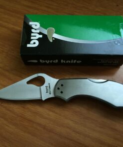 Spyderco Byrd Robin 2 Knife with 2.40" Steel Blade and Durable Stainless Steel Handle - PlainEdge - BY10P2 21 71HvWK9TiDL