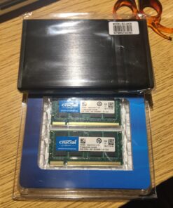 Crucial 4GB Kit (2GBx2) DDR2 667MHz (PC2-5300) CL5 SODIMM 200-Pin Notebook Memory Modules CT2KIT25664AC667 / CT2CP25664AC667 16 71HvoUtyFGL