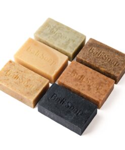 Bali Soap - Orange Collection - Natural Soap Bar Gift Set, Face Soap or Body Soap, 6 pc Variety Soap Pack (Passion Fruit, Sandalwood, Mango, Cinnamon, Plumeria, Bamboo Charcoal) 3.5 Oz each Mango, Cinnamon, Sandalwood, Frangipani, Charcoal 13 71HwM9lxyuL