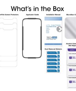 amFilm Glass Screen Protector for iPhone 11 Pro, iPhone XS/X with Easy Installation Tray, Tempered Glass, 3 Pack 34 71HwfrBAalL