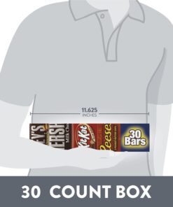 HERSHEY'S, KIT KAT and REESE'S Milk Chocolate Assortment Candy Bars, Individually Wrapped, 45 oz Bulk Value Pack (30 Piece) 21 71HxQVB6mpL