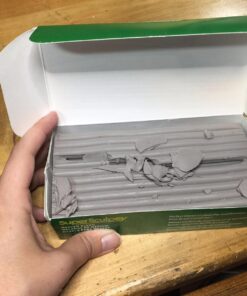 Super Sculpey Medium Gray, Premium, Non Toxic, Medium firmness, Sculpting Modeling Polymer clay, Oven Bake Clay, 1 pound bar. Great for all advanced sculptors, model makers and movie studios Multicolor 41 71HxRRWZIxL