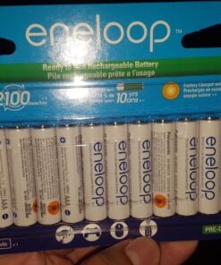 Panasonic BK-4MCCA12FA eneloop AAA 2100 Cycle Ni-MH Pre-Charged Rechargeable Batteries, 12-Battery Pack 1 Count (Pack of 12) 25 71HxSJFIwL