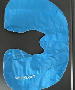 TREKOLOGY Inflatable Neck Pillow for Travel - Ultimate Comfort and Support for Airplanes, Cars, and More - Ergonomic Design for Restful Sleep and Neck Relief - Essential Travel Accessory Navy Blue 23 71Hxb6qdnfL