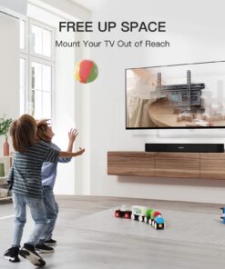 TV Wall Mount Full Motion Articulating Swivel Extension for Most 26-65 Inch Flat Curved TVs with Max VESA 400x400mm up to 88lbs, Wall Mount TV Bracket fits 12,16 inch Wood Stud by Pipishell 30 71HxsnLZHkL