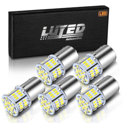 New generation 12-24v !Super Bright Low Power !5 x 650 Lumens 1156 1141 1003 3014 54smd Led Light bulb Use for Back Up Reverse Lights,Brake Lights,Tail Lights,Rv lights White