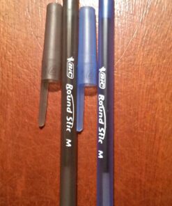 BIC Round Stic Xtra Life Ballpoint Pens, Medium Point (1.0mm), Black, 60-Count Pack, Flexible Round Barrel For Writing Comfort (GSM609-BLK) 60 Count (Pack of 1) 32 71Hy7itnc0L