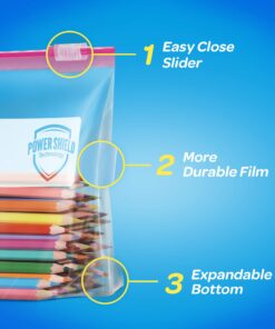 Ziploc Slider Storage Bags with New Power Shield Technology, Gallon, 32 Count, Pack of 3 (96 Total Bags) 32 Count (Pack of 3) 11 71HzOjIHsfL