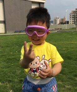 2 Pack Kids Swim Goggles, Swimming Glasses for Children from 3 to 15 Years Old Purple/Pink 19 71I 3HwIovL