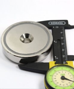 CMS Magnetics Powerful Rare Earth Neodymium Cup Magnet 249 LB Pulling Power 2.4" Diameter - 1 Ct. Round Base Magnet | Magnetic Assembly | Fishing Magnet (Cup Magnet 6) Cup Magnet 6 21 71I 42IEHLL