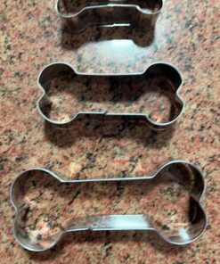 Fox Run Dog Bone Cookie Cutter Set, Stainless Steel, 3-Piece 3 piece 32 71I 6iccg L