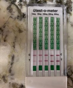 UTest -O-Meter 5 Level THC Home Drug Test | Marijuana Urine Test Kit | Highly Sensitive Testing Strips with Instant Results | 5 Panel Tests 15 ng/mL, 50 ng/mL, 100, 200, & 300 ng/mL (4-Pack) 39 71I Tdd P7L