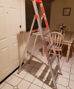 Little Giant Ladder Systems Flip N Lite 6 Foot 300 Pound Capacity Aluminum Lightweight Slim Stepladder Ladder 75 71I lbIYO5L