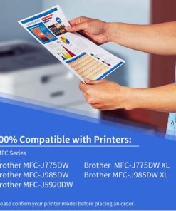 Alternative view of LC20E XXL Ink Cartridge, Super High Yield Compatible Ink Cartridge Replacement for Brother LC20EBK LC20EM LC20EC LC20EY Use with Brother MFC-J985DW J5920DW J775DW J985DWXL (4BK 2C 2M 2Y) 10 Pack LC20E-4BK/2C/2M/2Y