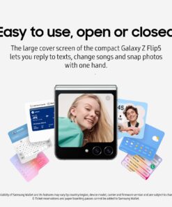 SAMSUNG Galaxy Z Flip 5 Cell Phone, Factory Unlocked Android Smartphone, 512GB, Compact, Foldable Design, One-Hand Control, Best Selfies, Full Cover Screen, US Version, 2023, Mint Phone Only 24 71I x2G8dBL