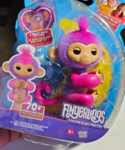 Fingerlings 2023 NEW Interactive Baby Monkey Reacts to Touch – 70+ Sounds & Reactions – Charli (Purple) Purple 27 71I07KzrCTL