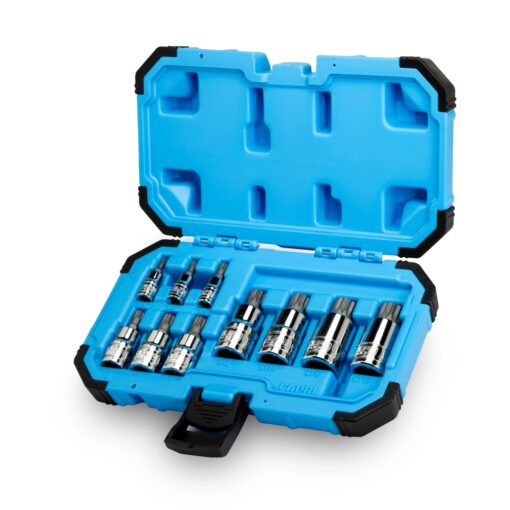 Capri Tools XZN Triple Square Spline Bit Socket Set, Metric, 10-Piece XZN Bit Set / Standard Length