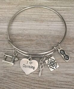 Infinity Collection Quilting Jewelry- Quilting Gift, Quilting Bracelet, Sewing Gifts, Gift for Quilters or Sewers 6 71I1TxoTxFL