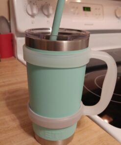 F-32 Clear/Transparent Handle - 19 COLORS - 20oz Size - Compatible with 20 oz YETI Tumbler Travel Mug (20OZ, CLEAR/TRANSPARENT) 20ozClear / Transparent 20.0 ounces 14 71I2KG7OndL