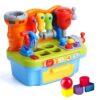 Woby Multifunctional Musical Learning Tool Workbench Toy Set for Kids with Shape Sorter Tools 17 71I2R78iPzL