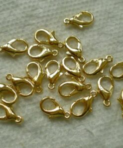 Alternative view of BSI - 50 Pcs Populer Lobster Clasps 12mm ~ Jewelry Making Findings ~ (Gold Plated) Gold Plated