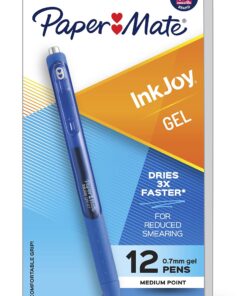 Paper Mate InkJoy Gel Pens, Medium Point, Pure Blue, 12 Count 12-count - Blue 18 71I3rYzefL