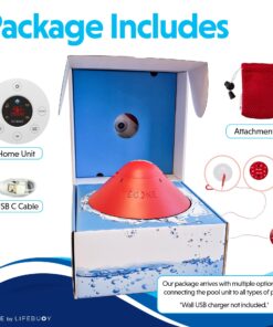 BCone Smart Floating Pool Safety Alarm System, Compatible with Alexa, Wi-Fi Connectivity, App Control from Anywhere. Powerfully Loud Alarm on Both The Pool and Home Units. 25 71I4qB8VmL