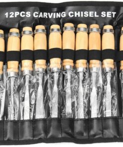 Alternative view of eoocvt 12pcs Wood Carving Chisel Set Woodworking Professional Hand Tool Gouges