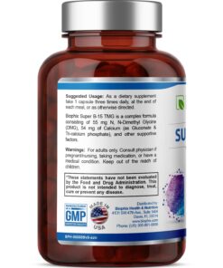 Super B-15 100 Vcaps - Niacin Calcium Choline Inositol DMG TMG - Supports Healthy Oxygen Energy Levels 6 71I5KZUWhsL